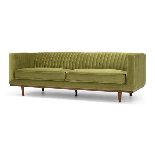 Madison 3 Seater Sofa - Greenery Velvet